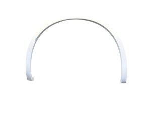 2023-2025 Maserati Grecale White Fender Flare Molding Trim - Rear, Right (Passenger) (Used OEM)