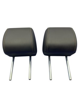 2025 Mazda CX-70 Black Outer Nappa Leather Seat Headrest Set - Rear, Right (Passenger) (Used OEM)