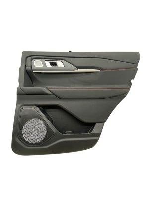 2025-2026 Ford Explorer Black Door Interior Trim Panel with Roller Privacy Shade - Rear, Right (Passenger) (Used OEM)