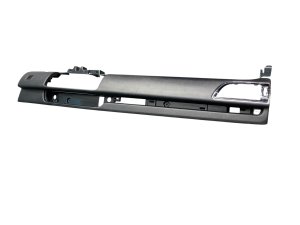 2018-2021 Lincoln Navigator Ebony (Black) Dash Center Trim Panel with Ignition Switch - Front (Used OEM)