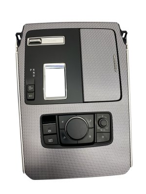 2024-2025 Mazda CX-90 Center Console Shifter Trim Bezel with Cup Holder and Navigation Media Switches - Front (Used OEM)