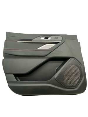 2022-2025 Ford Police Interceptor Utility Black Door Interior Trim Panel with Bang & Olufsen Audio - Front, Left (Driver) (Used OEM)