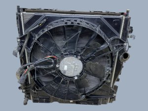 2025-2026 Mazda CX-70 Radiator and A/C Condenser Cooling Fan Assembly with Air Shutter (Used OEM)