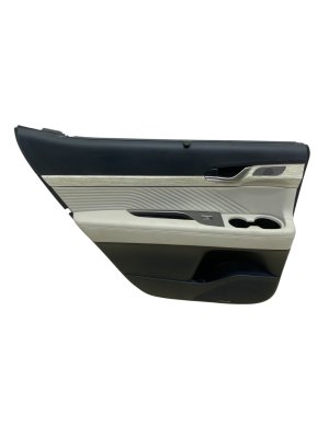 2023-2025 Hyundai Palisade Beige Door Interior Trim Panel with Sunshade - Rear, Left (Driver) (Used OEM)