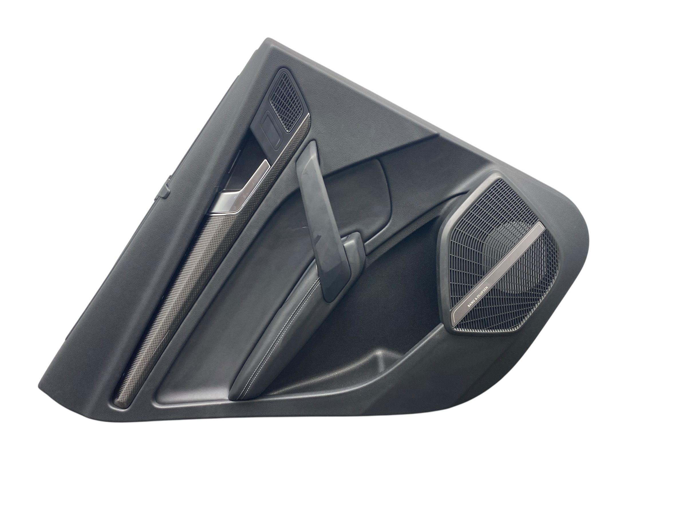 2021-2025 Audi SQ5 Black Door Interior Trim Panel Assembly with Sun Shade - Rear, Left (Driver) (Used OEM)