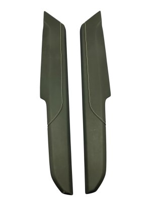2024-2025 GMC Acadia Black Center Console Trim Panel Set with Stitching - Front (Used OEM)
