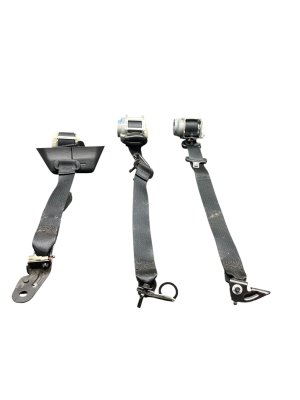 2021-2025 Ford F-150 Black Seat Belt Assembly Set - Rear, Right (Passenger) (Used OEM)