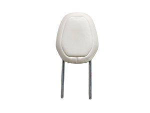  Tesla Model x White Seat Headrest - Front, Left (Driver) (Used OEM)