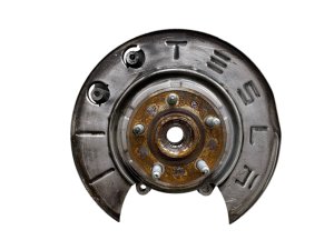  Tesla Model s Spindle Knuckle with Wheel Bearing Hub - Rear, Right (Passenger) (Used OEM)