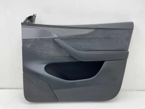  Tesla Model y Black Door Interior Trim Panel - Front, Right (Passenger) (Used OEM)