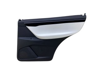  Tesla Model x White Door Interior Trim Panel - Rear, Right (Passenger) (Used OEM)