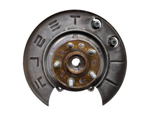  Tesla Model s Spindle Knuckle with Wheel Bearing Hub - Rear, Left (Driver) (Used OEM)