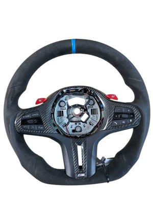 2023-2026 BMW M2 Alcantara Steering Wheel with Controls - Front (Used OEM)
