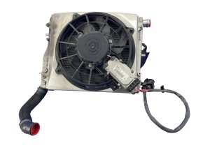 2008-2015 Audi R8 Auxiliary Outer Radiator Fan Assembly with Shroud - Front (Used OEM)