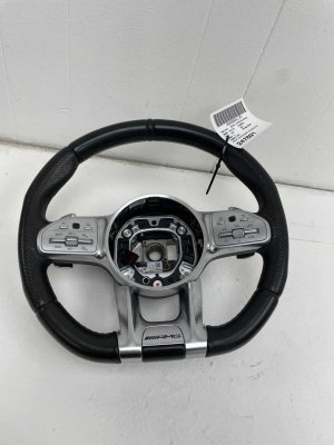 2020-2026 Mercedes-Benz GLA250 Black Sport Leather Steering Wheel with Control Switches - Front (Used OEM)