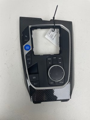 2022-2025 BMW 428i Center Console Upper Shifter Trim Bezel with Multi-Media Switch (Used OEM)