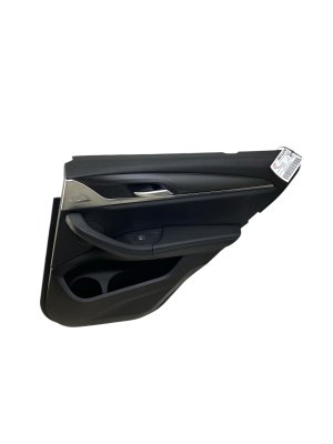 2018-2024 BMW X3 Black Door Interior Trim Panel Without Sunshade - Rear, Right (Passenger) (Used OEM)