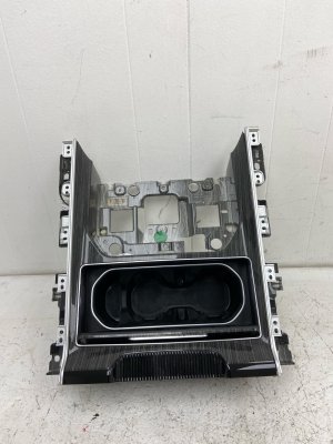 2022-2024 Jeep Wagoneer Center Console Gear Selector Bezel and Cupholder Assembly (Used OEM)