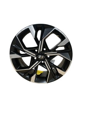 2025 Hyundai Tucson Gray 19x7.5 5 Double-Spoke Machined Black Alloy Wheel (Used OEM)