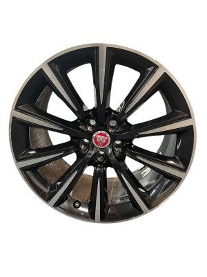 2014-2017 Jaguar F-Type Black 19x9.5 10-Spoke Machined Face Alloy Wheel - Rear (Used OEM)
