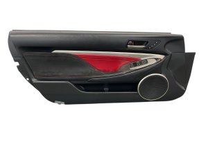2016-2017 Lexus RC200t Red Door Interior Trim Panel with Premium Audio - Front, Left (Driver) (Used OEM)