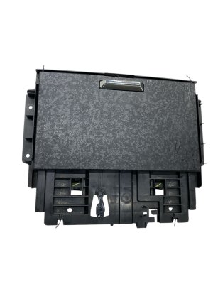 2022-2024 Lincoln Navigator Center Console Sliding Storage Tray with Wood Trim and Wireless Charging (Used OEM)