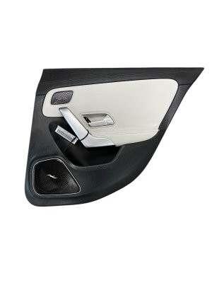 2020-2025 Mercedes-Benz CLA35 AMG Gray Door Interior Trim Panel Leatherette - Rear, Right (Passenger) (Used OEM)