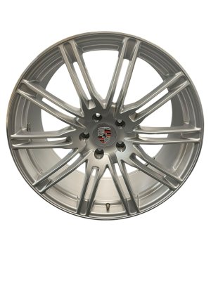 2019-2024 Porsche Cayenne Silver 22x10 10-Double Spoke Alloy Wheel (Used OEM)