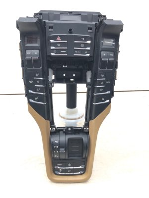 2011-2018 Porsche Cayenne Beige 4-Zone Temperature and Ride Control Switch Panel (Used OEM)