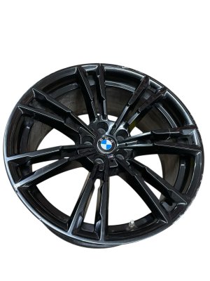 2018-2020 BMW M5 Black 20x9.5 7 Double Spoke Alloy Wheel - Front (Used OEM)