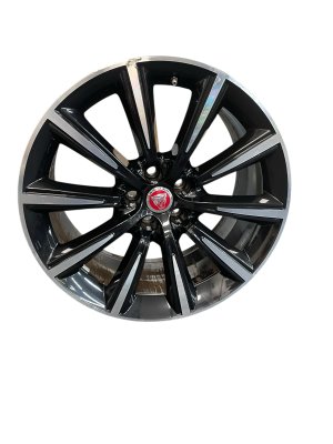 2014-2017 Jaguar F-Type Black 19x9.5 10-Spoke Machined Face Alloy Wheel - Rear (Used OEM)