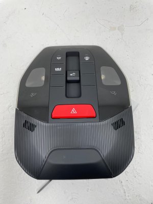 2025 Kia K4 Black Overhead Console with Dome Light and Switch - Front (Used OEM)