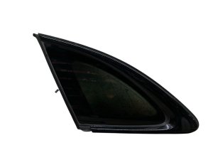 2017-2020 Jaguar F-Pace Black Quarter Glass Window with Gloss Black Surround - Rear, Left (Driver) (Used OEM)
