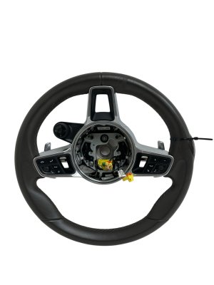 2019-2023 Porsche Cayenne Gray Steering Wheel with Control Switches and Paddle Shifters - Front (Used OEM)