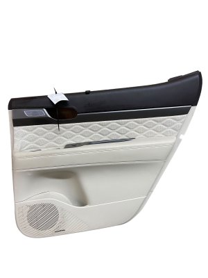 2020-2022 Hyundai Palisade Beige Door Interior Trim Panel with Sun Shade - Rear, Right (Passenger) (Used OEM)
