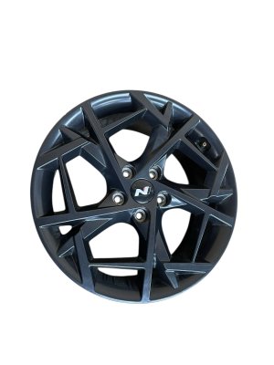 2024-2025 Hyundai Elantra Black 18x8 Multi-Spoke Machined Aluminum Alloy Wheel (Used OEM)