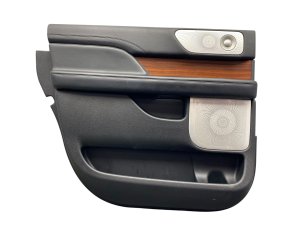 2018-2024 Lincoln Navigator Ebony (Black) Door Interior Trim Panel - Rear, Left (Driver) (Used OEM)