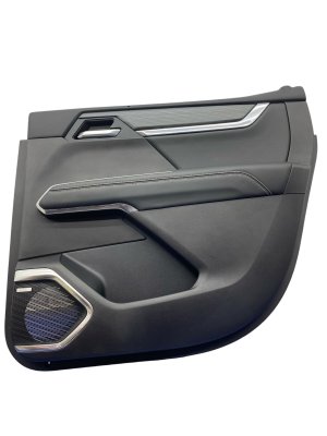 2024-2025 GMC Acadia Black Door Interior Trim Panel with Wood Insert - Rear, Right (Passenger) (Used OEM)