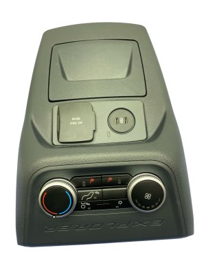 2025 Ford Explorer Black Center Console Climate Control Module - Rear (Used OEM)