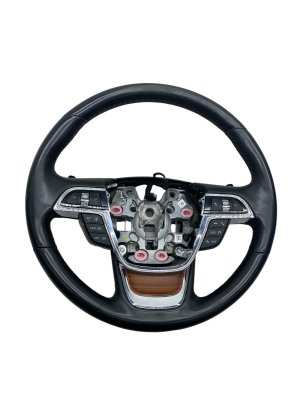 2018-2021 Lincoln Navigator Ebony (Black) Steering Wheel without Adaptive Cruise Control (Used OEM)