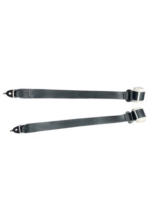 2018-2022 Lincoln Navigator Black 2nd Row Seat Belt Assembly Set - Rear, Right (Passenger) (Used OEM)