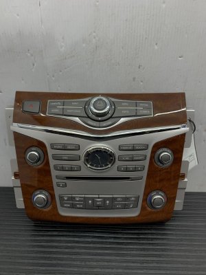 2018-2019 INFINITI QX80 Brown Center Console Audio and Climate Control Panel - Front (Used OEM)