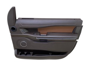 2022-2024 Ford Expedition Java (Brown) King Ranch Edition Door Interior Trim Panel - Front, Right (Passenger) (Used OEM)