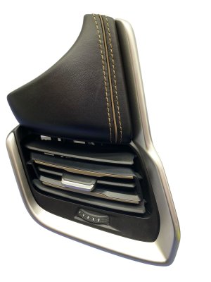 2025 Mazda CX-70 Black Dashboard Air Vent Outlet with Stitched Trim Panel - Front (Used OEM)