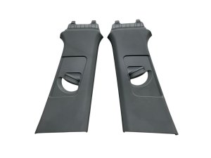 2022-2025 Audi Q4 e-tron Gray Upper B-Pillar Trim Cover Panel Set (Used OEM)