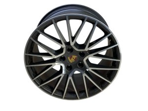 2019-2023 Porsche Cayenne 21x11 20-Spoke RS Spyder Titanium Alloy Rear Wheel (Used OEM)