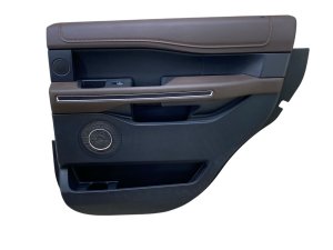 2018-2024 Ford Expedition Java (Brown) Door Interior Trim Panel - Rear, Right (Passenger) (Used OEM)