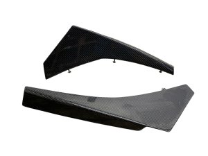 2012-2016 Nissan GT-R Black Front Bumper Carbon Fiber Canard (Used OEM)