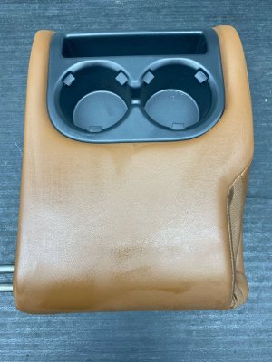 2022-2025 INFINITI QX60 Brown 2nd Row 60 Split Seat Armrest with Cup Holder - Rear (Used OEM)