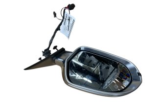 2012-2018 Audi A6 Silver Power Folding Door/Side View Mirror with Aluminum Housing - Front, Left (Driver) (Used OEM)